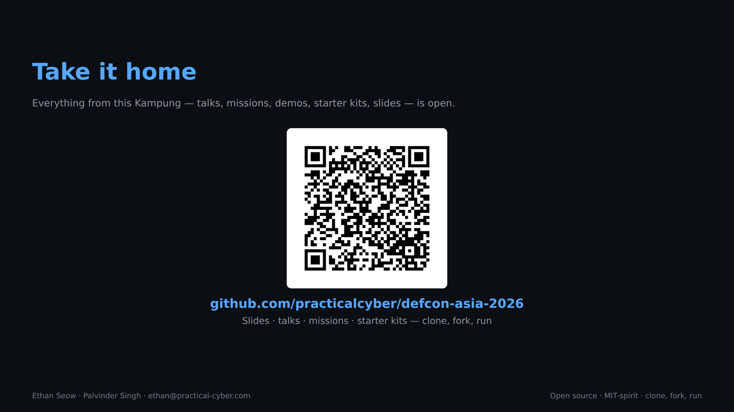 Take it home — QR codes